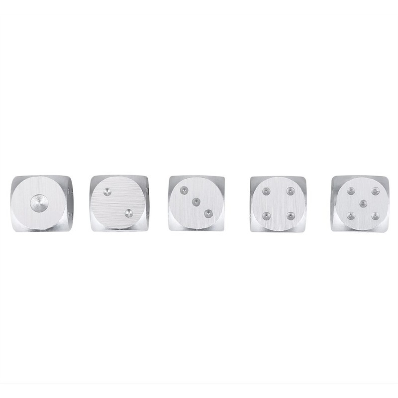 Silver Dice, Silver Dice, Polyhedral Dice Set, Metal Dnd Dice