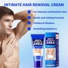 Mens Hair Removal Cream, Painless Intimate Hair Removal for Sensitive