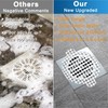 INVIHUG, 50 Pack, Disposable Shower Drain Hair Catcher Mesh Stickers,