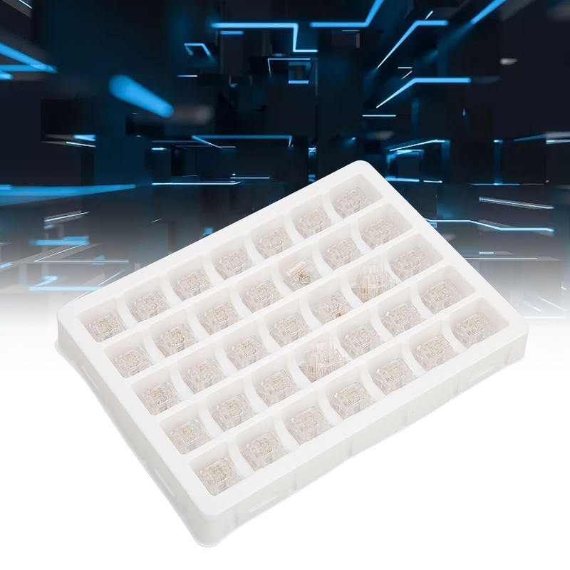 35 Pcs Mechanical Keyboard Switch Linear Dustproof Mute Long Service