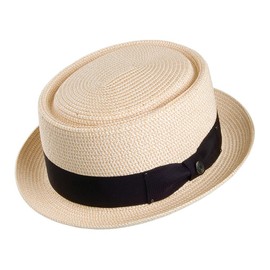 Jaxon & James Toyo Braided Pork Pie Hat - Natural L