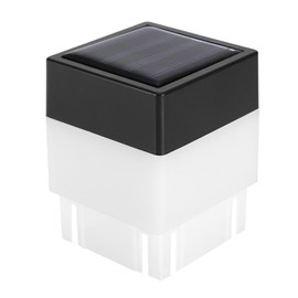 Solar Powered LED Square Warm White Light for Garden Fence Outdoor Decoration