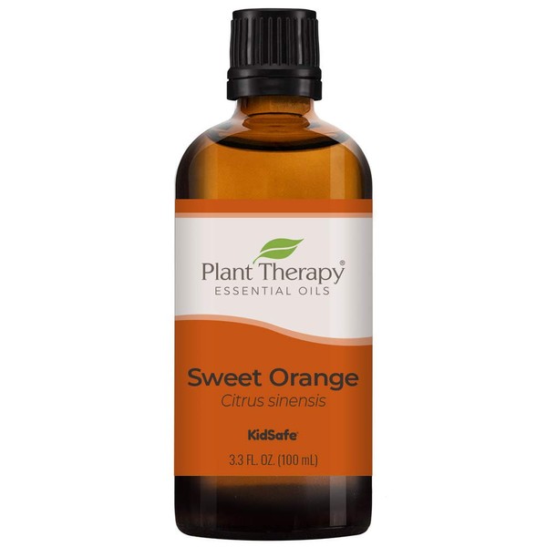 Plant Therapy Sweet Orange Essential Oil 100% Pure, Undiluted, Natural Aromatherapy, Therapeutic Grade 100 mL (3.3 oz)