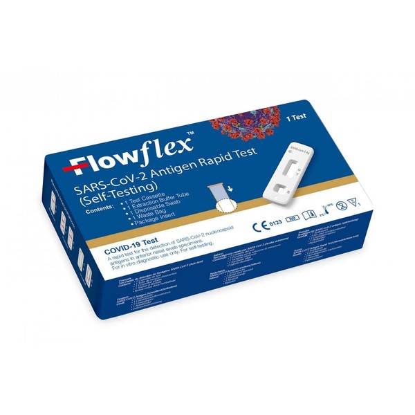 Flowflex SARS-CoV-2 Rapid Antigen Lateral Flow Test (1)