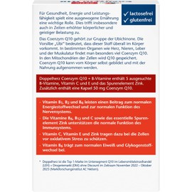 Doppelherz Coenzyme Q10 + B Vitamins - Dietary Supplement with Q10 - With Vitamin B1, B2, B6, C and Biotin for Energy Metabolism and Nervous System - 1 x 30 Capsules