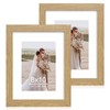 Hongkee 8x10 Picture Frame Set of 2, Made of Real