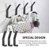 MAXQUU 6 Pieces Black Towel Hooks, Wall Hooks, Drilled Coat