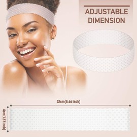2 bandas de silicona para peluca, banda de silicona ajustable para peluca, para fijar pelucas, sin costuras, banda de agarre fuerte, para hombres, mujeres, deportes, yoga, (blanco)