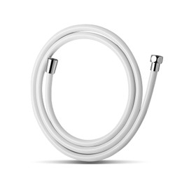 OFFO Shower Hose Replacement Low Odor Explosion Proof Leak Proof Durable Shower Hose Made of PVC 360° Free Rotation to Prevent Tangling During Use Easy Installation [2 Years] Length 1.6m White