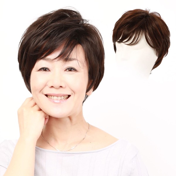 Igennki Heat Resistant Synthetic Fiber Hair Short Layered Wig for Women S004 (3 Brown)