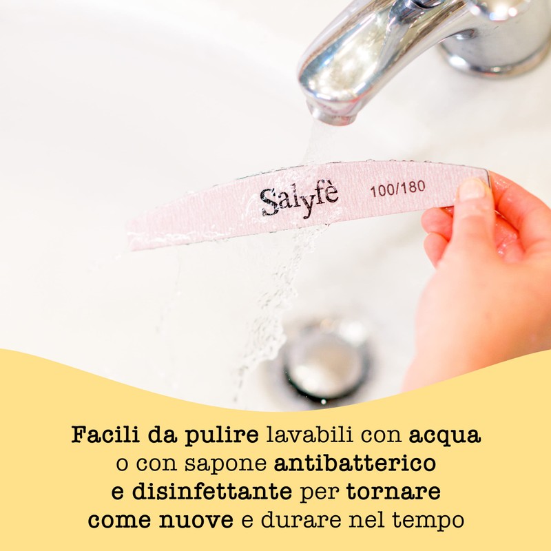 Lime Unghie Salyfè | Lima Unghie Professionale | Lavabile |
