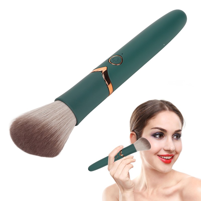 USB Rechargeable Makeup Brush 10 Gears Soft Fluffy Hair Electric