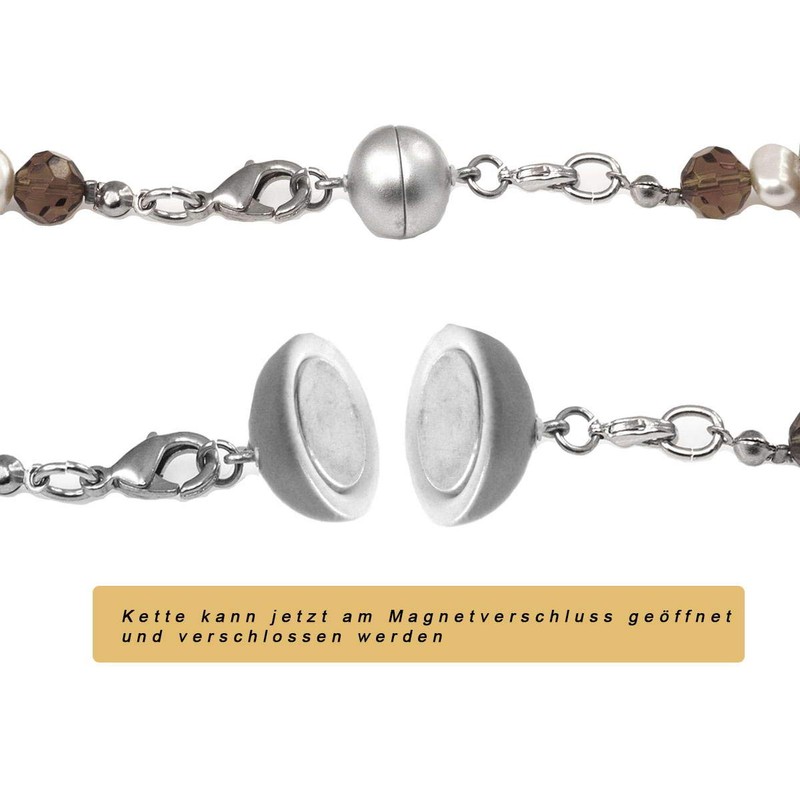Creative-Beads Magnetic Clasp for Necklaces and Jewellery, Ball, Round, 10