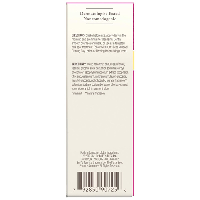 Burt's Bees Renewal Dark Spot Corrector With Natural Retinol Alternative