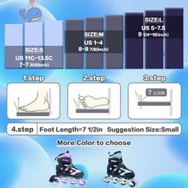 SMOOJOY Kids Inline Skates for Boys, Girls and Youth, All Light-Up Wheels Aluminum Frame Blade Green Skate for Beginners Ages 5-8, Perfect for Indoors and Outdoors