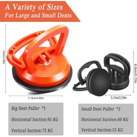 MEETOZ Dent Puller, Powerful Car Dent Puller, Powerful Lifter for Paintless Repair, Suitable for Car Body Repairing, Glass, Screen, Tiles Lifting and Moving