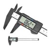 150mm 6inch Plastic Digital Caliper LCD Digital Electronic Ruler Carbon