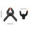 Zangc Plastic nylon spring clips 2 inches Black small clips