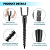XYADX No Dig Ground Screw Anchor - Black U Shaped