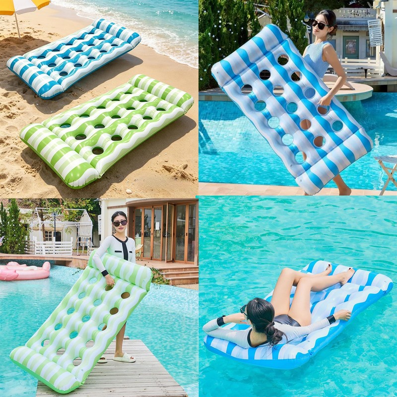 2-Pack Inflatable Pool Floats Mat for Teens, Large Pool Floaties