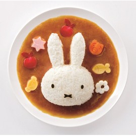 Character curry & pilaf Rice mold vegetables die-cut 3 piece set Miffy LCR3