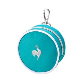 Cox Sportif LG5SBZ11L Round Accessory Holder, Pouch, Small Storage Ball Case, Full Handle, Stylish, Golf, EM00 (Emerald)