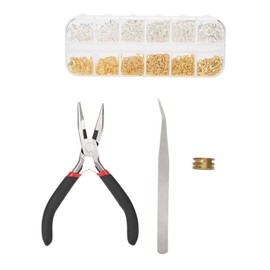 DIY Kit de Fabricación de Joyas, Conjunto De Anillo De Salto AleacióN De Zinc Mixto Anillos De Salto Broche De Langosta Resultados De La JoyeríA herramientas de Reparación(Con unos alicates)