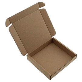 100 x C7 A7 Brown Box 101x101x22mm (4x4x0.8") RM Large Letter Cardboard Shipping Mailing Boxes