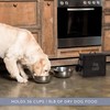 AuldHome Design Retro Dog Food Canister (Black); Modern Farmhouse Style