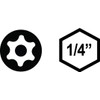VEGA T15 TORX Security Bits. Professional Grade ¼ Inch Hex