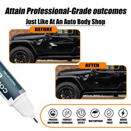 PX8/DX8 Black Crystal Touch Up Paint for Jeep, Car Paint Pen Scratch Repair Two-In-One Touch Up Paint, Premium Car Scratch Remover for Deep Scratches
