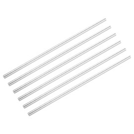 DMiotech 6 Pcs Aluminum Rods,8mm Dia 300mm Long Solid Round Rod Stick 6061 Extruded Lathe Bar Stock Aluminum Metal Rods for DIY Craft Model Plane Ship Car