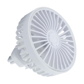 Baceyong Portable Car Fan with Aromatherapy Slot, Colour Breathing Light, 360° Adjustable Angle, Dual Use Fan for Home, White