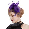 DRESHOW Fascinator Hats for Women Pillbox Hat with Veil Headband