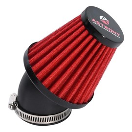 Motorcycle Air Filter 48mm For Honda Yamaha Suzuki ATV SSR TTR Dirt Bike Pit Bike Mini Bike GY6 AJS, Clamp-on Washable