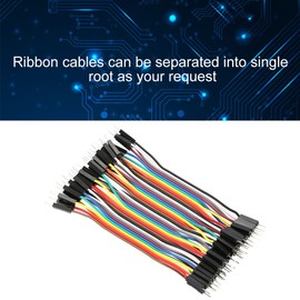 Akozon Multicolor Dupont Wire Jumper Wire Male to Female Male to Female Female - Female 40pin M/40pin M-M/40pin F-F for Breadboard
