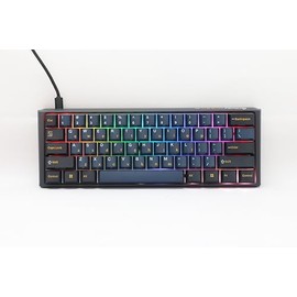Ducky One 3 Mini Pro Nazca Line 8K 60% Mechanical Keyboard: Quack Mechanics Dampening, Hot-Swappable Cherry MX2A Silent Red Switches, High-Density PBT Tripleshot Keycaps, RGB, US, Nazca Line