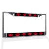 Fastasticdeals Metal Insert License Plate Frame Red Lips Stick Weatherproof