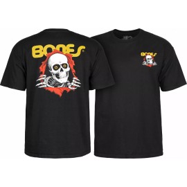 Powell Peralta BONES RIPPER Skateboard T Shirt BLACK - XL