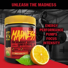 MUTANT Madness | Original Mutant Pre-Workout Powder| High-Intensity Workouts)| 30 Serving | 225 g (.83 lb) | Blue Raspberry