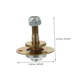 ABOOFAN 3pcs Rocking Chair Bearings Replacement Durable Iron Plated Mechanical Bearings with Screws for Furniture Repair Easy Installation Rocking Chair Parts Replacement for Various