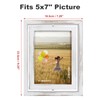 Egofine 2 Pack 5x7 Rotating Floating Picture Frames,Double-Sided Display with