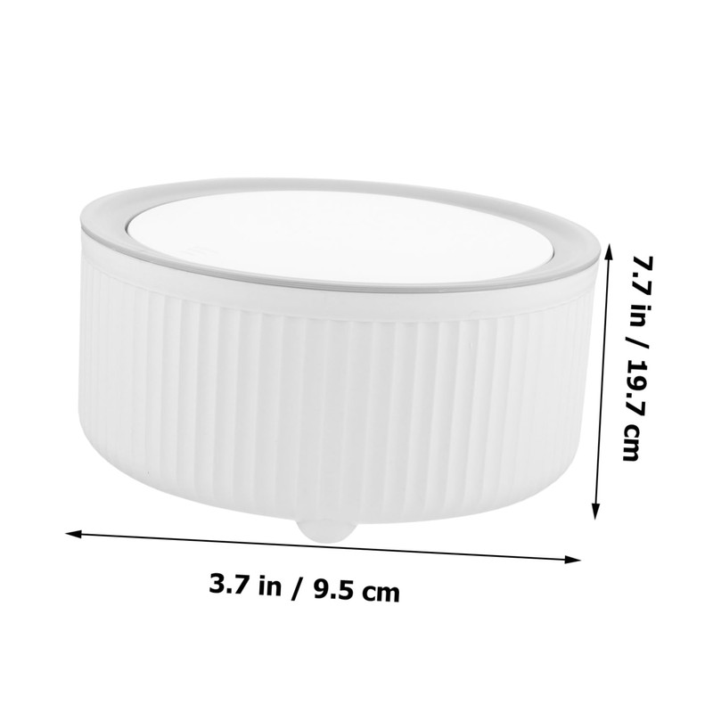 Levemolo Desktop Trash Can Simple Press Garbage Storage Bin for