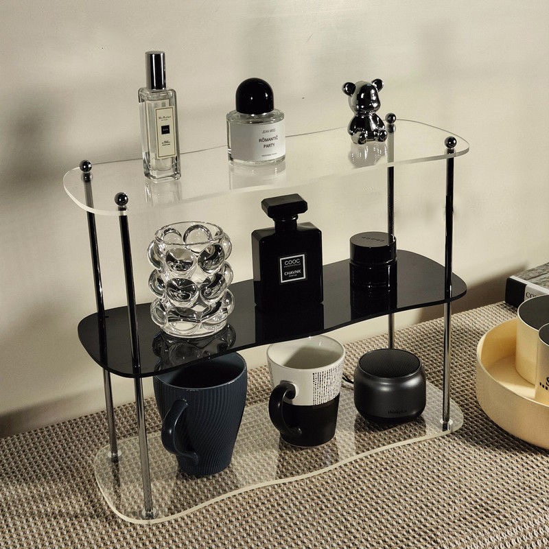 Acrylic Desktop Organizer – 3 Layer Display Shelf, Perfume Jewelry