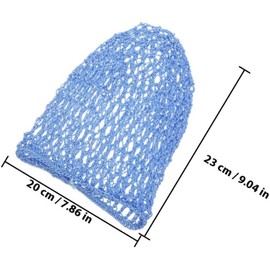 CALLARON Redecilla Pelo de Poliéster para Mujer, 2piezas, Gorro de Ganchillo Delicado y Cómodo para Dormir y Proteger el Cabello Largo