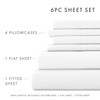 LINENS & HUTCH Sheet Set 6-Piece Microfiber Essential Ultra Soft