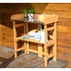 Merry Garden Folding Utility Table & Potting Bench, Natural Stained