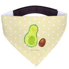 Mr. & Mrs. Panda Hundehalstuch M Avocado Kern rollt - Geschenk, mittel, Geburtstag, Geburt, mittelgroße Hunde, Vegan, Avocados, Babyparty, Veggie,