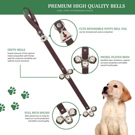 Caldwell's Pet Supply Co. Dog Potty Bells, Dog Bells to Go Outside, Hanging Dog Door Bell for Potty Training, Quality Bell for Dogs to Ring to Go Potty, Potty Bells for Dogs, New Puppy Training Tool