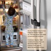 Fridge Freezer Refrigerator Cabinet Lock Latch, (2 Packs) Adjustable French
